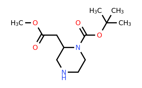 CAS 183852-65-5 | tert-butyl 2-(2-methoxy-2-oxoethyl)piperazine-1-carboxylate