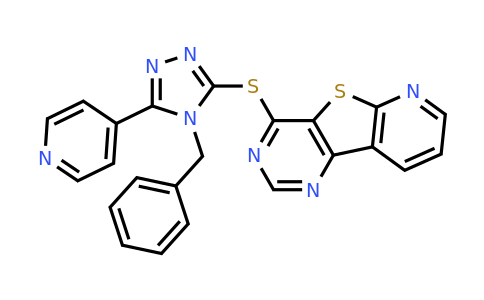CAS 1841460-82-9 | 4-((4-Benzyl-5-(pyridin-4-yl)-4H-1,2,4-triazol-3-yl)thio)pyrido[3',2':4,5]thieno[3,2-d]pyrimidine