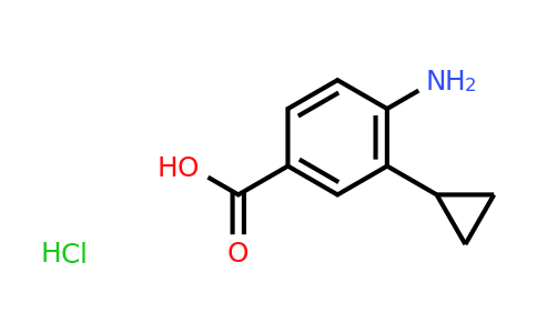 4-Amino-3-cyclopropylbenzoic acid hydrochloride
