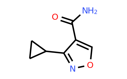 CAS 1849407-43-7 | 3-Cyclopropyl-1,2-oxazole-4-carboxamide