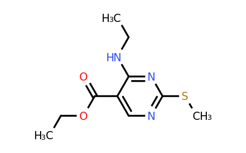 CAS 185040-33-9 | Ethyl 4-(ethylamino)-2-(methylthio)pyrimidine-5-carboxylate