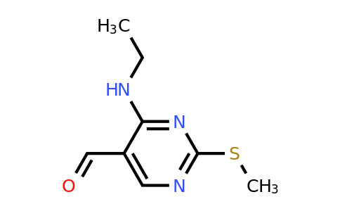 CAS 185040-35-1 | 4-(Ethylamino)-2-(methylthio)pyrimidine-5-carbaldehyde