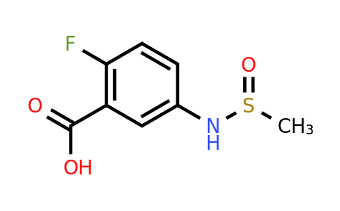 CAS 1850966-36-7 | 2-fluoro-5-(methanesulfinylamino)benzoic acid