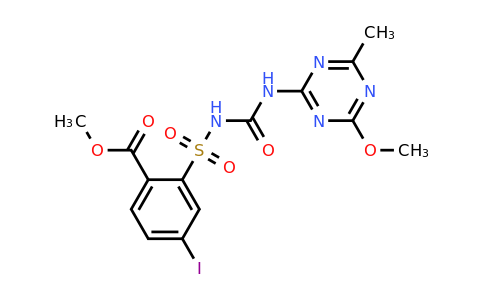 CAS 185119-76-0 | Methyl 4-iodo-2-(N-(4-methoxy-6-methyl-1,3,5-triazin-2-ylcarbamoyl)sulfamoyl)benzoate