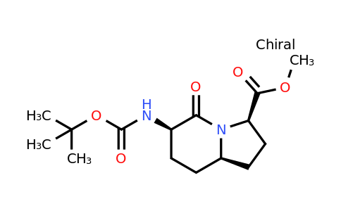 CAS 185121-38-4 | methyl (3R,6R,8aR)-6-(tert-butoxycarbonylamino)-5-oxo-2,3,6,7,8,8a-hexahydro-1H-indolizine-3-carboxylate