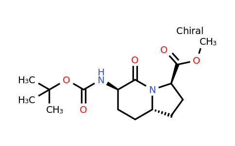 CAS 185121-39-5 | methyl (3R,6R,8aS)-6-(tert-butoxycarbonylamino)-5-oxo-2,3,6,7,8,8a-hexahydro-1H-indolizine-3-carboxylate
