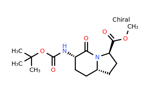 CAS 185121-40-8 | methyl (3R,6S,8aS)-6-(tert-butoxycarbonylamino)-5-oxo-2,3,6,7,8,8a-hexahydro-1H-indolizine-3-carboxylate