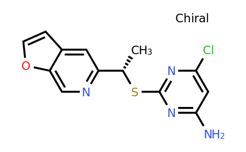 CAS 185220-03-5 | (S)-6-Chloro-2-((1-(furo[2,3-c]pyridin-5-yl)ethyl)thio)pyrimidin-4-amine
