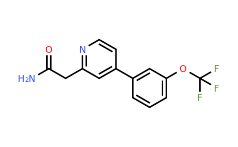 CAS 1853166-29-6 | 2-(4-(3-(Trifluoromethoxy)phenyl)pyridin-2-yl)acetamide