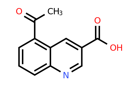 CAS 1854893-53-0 | 5-Acetylquinoline-3-carboxylic acid