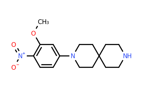 CAS 1854943-72-8 | 3-(3-methoxy-4-nitrophenyl)-3,9-diazaspiro[5.5]undecane
