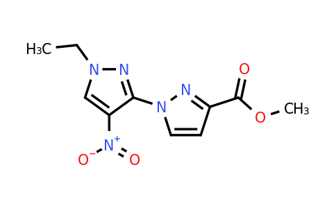 CAS 1855889-73-4 | methyl 1-(1-ethyl-4-nitro-1H-pyrazol-3-yl)-1H-pyrazole-3-carboxylate