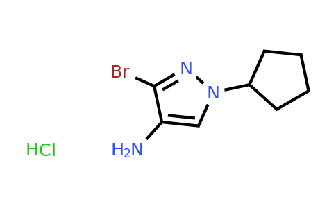 CAS 1855907-32-2 | 3-bromo-1-cyclopentyl-1H-pyrazol-4-amine hydrochloride