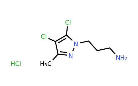 CAS 1855911-15-7 | 3-(4,5-dichloro-3-methyl-1H-pyrazol-1-yl)propan-1-amine hydrochloride