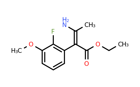 CAS 1857317-80-6 | Ethyl 3-amino-2-(2-fluoro-3-methoxyphenyl)but-2-enoate