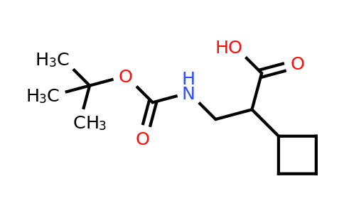 CAS 1858250-19-7 | 3-(tert-butoxycarbonylamino)-2-cyclobutyl-propanoic acid