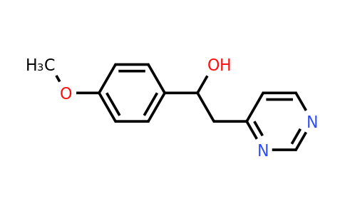 CAS 185848-10-6 | 1-(4-Methoxyphenyl)-2-(pyrimidin-4-yl)ethanol