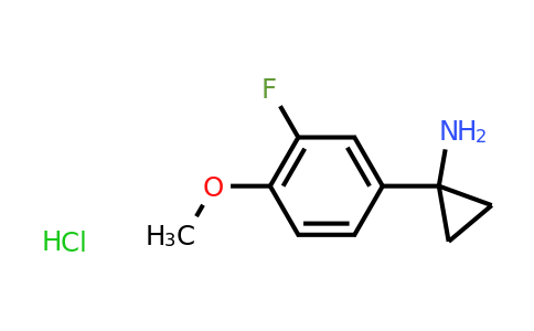 CAS 1860028-22-3 | 1-(3-Fluoro-4-methoxyphenyl)cyclopropanamine hydrochloride