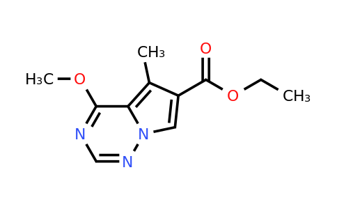 CAS 1860028-32-5 | ethyl 4-methoxy-5-methyl-pyrrolo[2,1-f][1,2,4]triazine-6-carboxylate