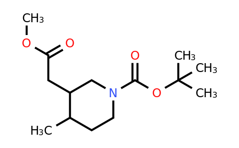 tert-butyl 3-(2-methoxy-2-oxoethyl)-4-methylpiperidine-1-carboxylate