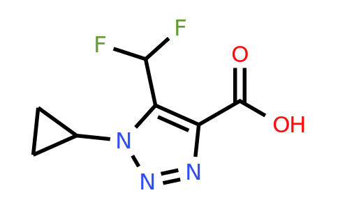 CAS 1861826-96-1 | 1-cyclopropyl-5-(difluoromethyl)-1H-1,2,3-triazole-4-carboxylic acid