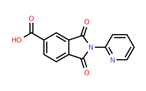 CAS 186384-46-3 | 1,3-Dioxo-2-(pyridin-2-yl)isoindoline-5-carboxylic acid