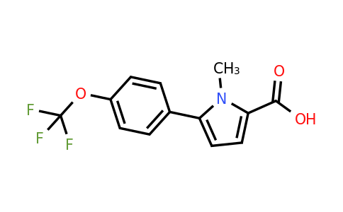 CAS 1864060-29-6 | 1-Methyl-5-(4-(trifluoromethoxy)phenyl)-1H-pyrrole-2-carboxylic acid