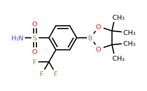 CAS 1864801-79-5 | 4-(4,4,5,5-Tetramethyl-1,3,2-dioxaborolan-2-YL)-2-(trifluoromethyl)benzenesulfonamide