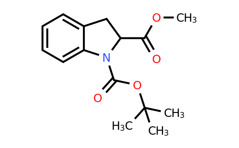 CAS 186704-03-0 | 1-tert-Butyl 2-methyl indoline-1,2-dicarboxylate
