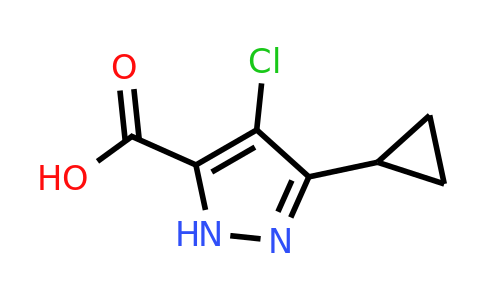 CAS 1867157-17-2 | 4-chloro-3-cyclopropyl-1H-pyrazole-5-carboxylic acid