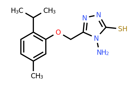 CAS 186956-55-8 | 4-amino-5-{[5-methyl-2-(propan-2-yl)phenoxy]methyl}-4H-1,2,4-triazole-3-thiol