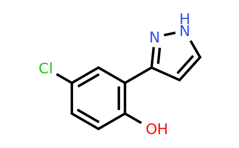CAS 18704-67-1 | 4-Chloro-2-(1H-pyrazol-3-yl)phenol