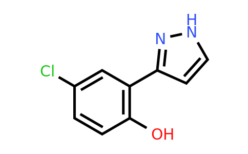 4-Chloro-2-(1H-pyrazol-3-yl)phenol