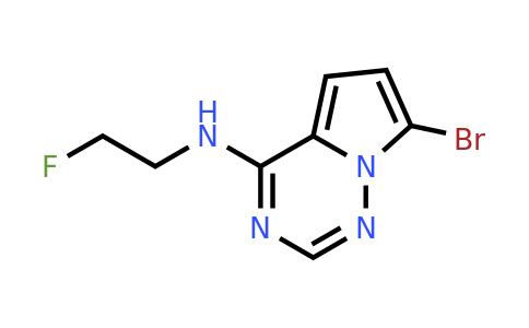 CAS 1873330-47-2 | 7-bromo-N-(2-fluoroethyl)pyrrolo[2,1-f][1,2,4]triazin-4-amine