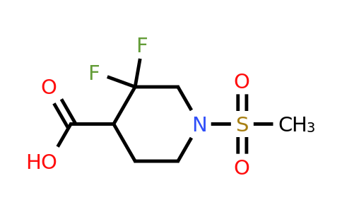 CAS 1873435-73-4 | 3,3-difluoro-1-methanesulfonylpiperidine-4-carboxylic acid