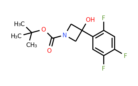 CAS 1874538-18-7 | tert-butyl 3-hydroxy-3-(2,4,5-trifluorophenyl)azetidine-1-carboxylate