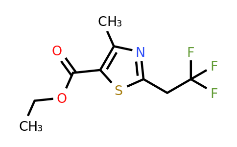 CAS 1876746-56-3 | ethyl 4-methyl-2-(2,2,2-trifluoroethyl)-1,3-thiazole-5-carboxylate