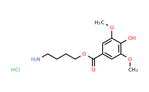 CAS 18780-71-7 | 4-Aminobutyl 4-hydroxy-3,5-dimethoxybenzoate hydrochloride