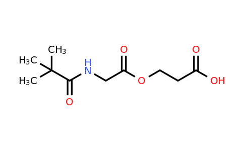 CAS 1878761-62-6 | 3-{[2-(2,2-dimethylpropanamido)acetyl]oxy}propanoic acid