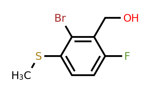 CAS 1879026-12-6 | (2-Bromo-6-fluoro-3-methylsulfanylphenyl)methanol
