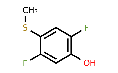 CAS 1879026-13-7 | 2,5-Difluoro-4-(methylsulfanyl)phenol