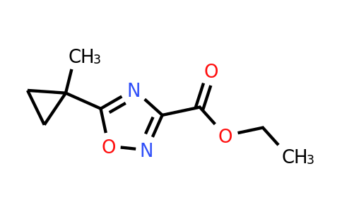 CAS 1880822-88-7 | ethyl 5-(1-methylcyclopropyl)-1,2,4-oxadiazole-3-carboxylate