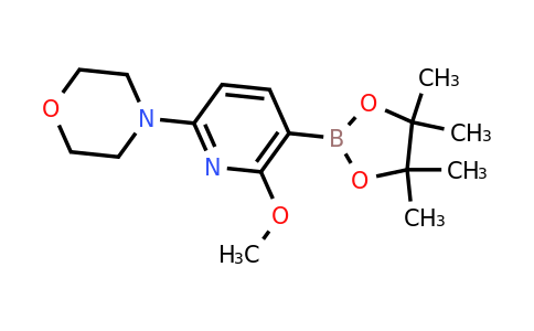 CAS 1883761-43-0 | 4-[6-methoxy-5-(4,4,5,5-tetramethyl-1,3,2-dioxaborolan-2-yl)pyridin-2-yl]morpholine