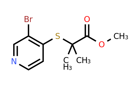 CAS 1885097-58-4 | methyl 2-[(3-bromopyridin-4-yl)sulfanyl]-2-methylpropanoate