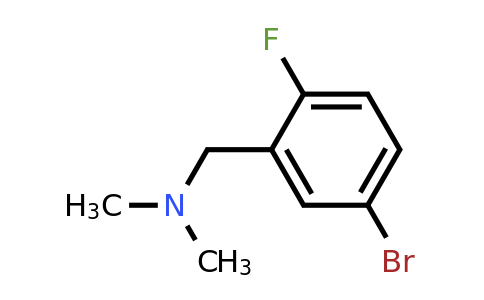 CAS 188723-95-7 | 1-(5-bromo-2-fluorophenyl)-N,N-dimethylmethanamine