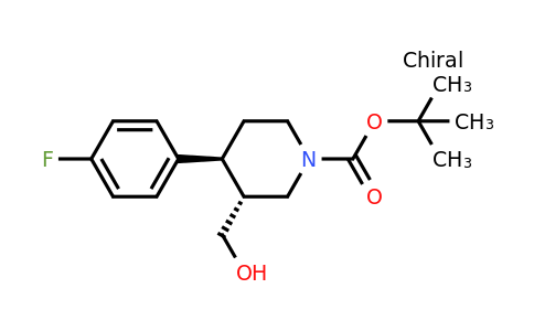 CAS 188869-27-4 | rel-tert-Butyl (3R,4S)-4-(4-fluorophenyl)-3-(hydroxymethyl)piperidine-1-carboxylate
