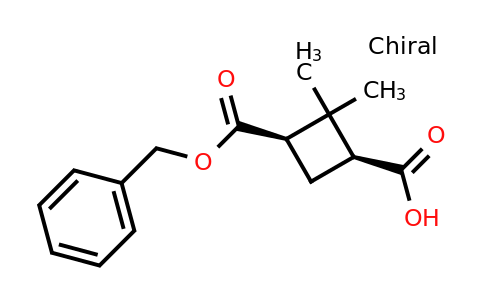 CAS 188918-42-5 | (1S,3R)-3-[(benzyloxy)carbonyl]-2,2-dimethylcyclobutane-1-carboxylic acid