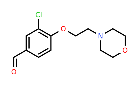 CAS 1890-83-1 | 3-chloro-4-[2-(morpholin-4-yl)ethoxy]benzaldehyde