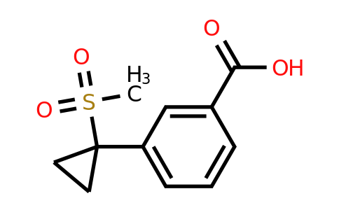 CAS 1890064-34-2 | 3-(1-methanesulfonylcyclopropyl)benzoic acid