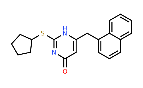 CAS 189057-53-2 | 2-(Cyclopentylthio)-6-(naphthalen-1-ylmethyl)pyrimidin-4(1H)-one